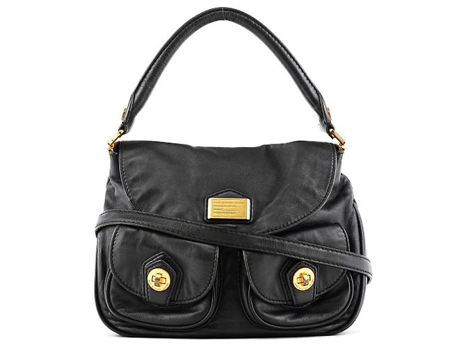 Marc by Marc Jacobs Black Leather Multi-Pocket 2-Way Bag
