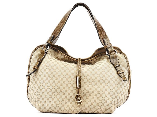 Céline Borsa a Tracolla Bittersweet Macadam Croc Beige