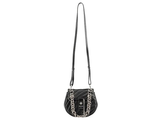 Chloé Borsa a tracolla 2-Way Drew in pelle nera