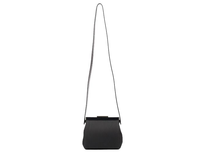 Prada Borsa a spalla e clutch in nylon Tessuto nero