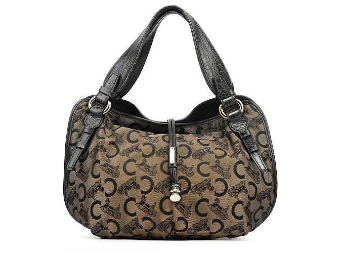 Céline Bolsa de Ombro Bittersweet em Canvas Monogram Castanho