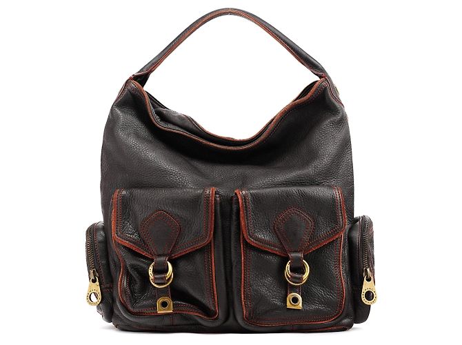 Marc by Marc Jacobs Borsa 2-Way in pelle marrone con tasche multiple