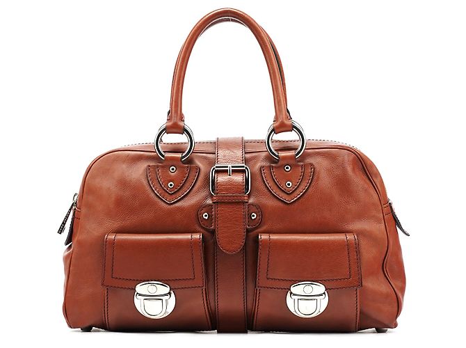 Marc Jacobs Sac cabas Venetia en cuir marron
