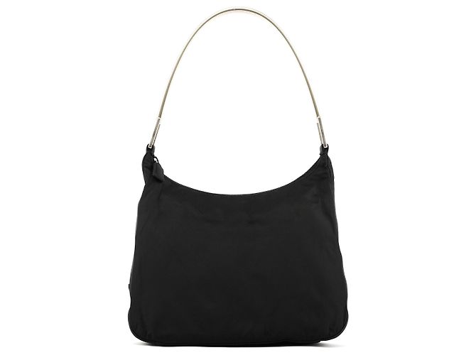 Prada Borsa a Tracolla Tessuto Metallo Nera 1998