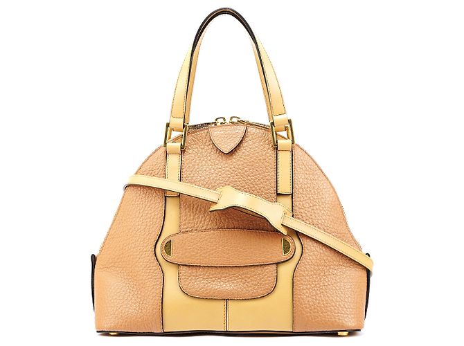 Marc Jacobs Bolsa 2-Way Bowery em couro granulado bege