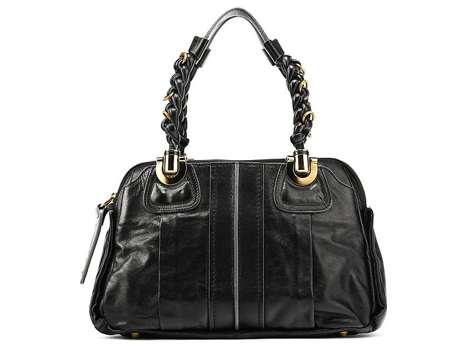 Héloïse Chloé Sac cabas Heloise en cuir noir