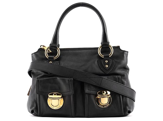 Marc Jacobs Borsa 2-Way multi-tasche in pelle nera