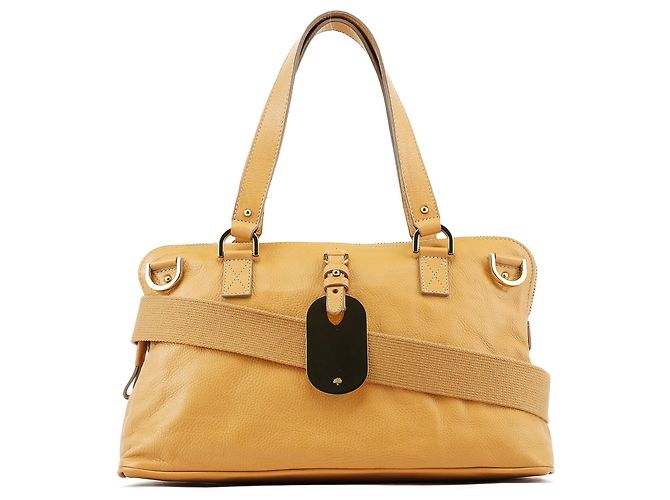 Mulberry mala 2-Way em couro bege