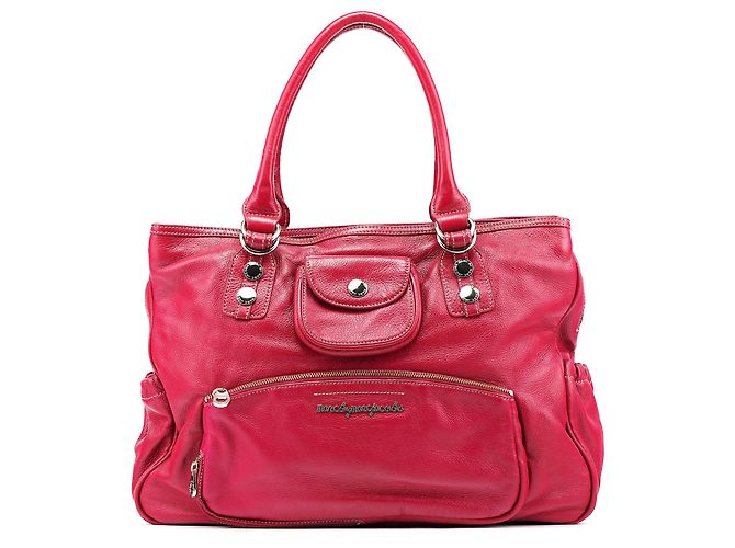 Marc by Marc Jacobs Sac cabas multi-poches en cuir rose