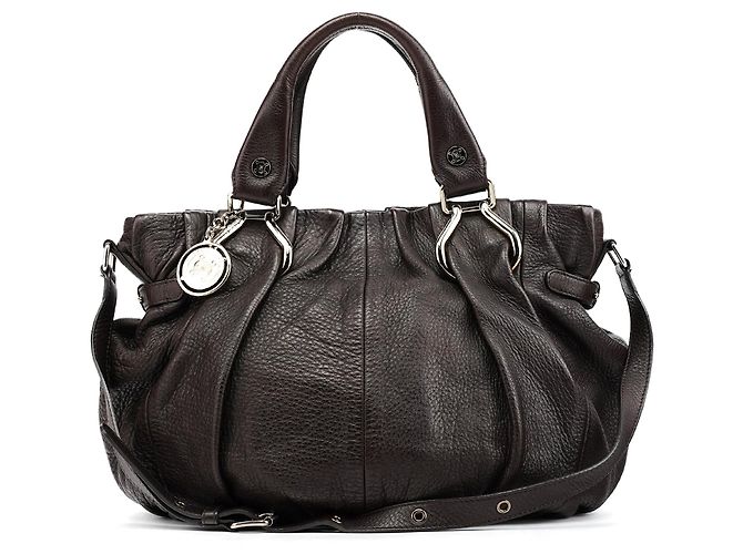 Céline Borsa Pillow 2-Way in pelle marrone scuro