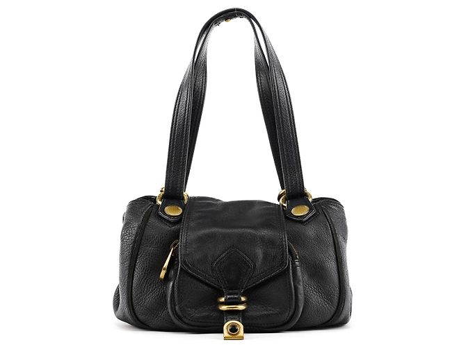 Marc by Marc Jacobs mala Tote em couro preto com anéis