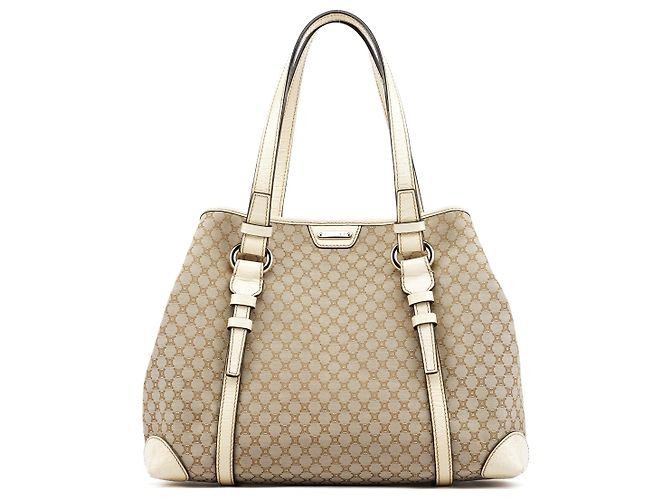 Céline Beige Triomphe Monogram Tote Bag