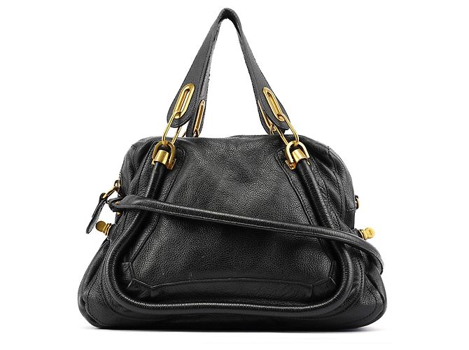 Chloé Borsa Paraty 2-Way in pelle nera