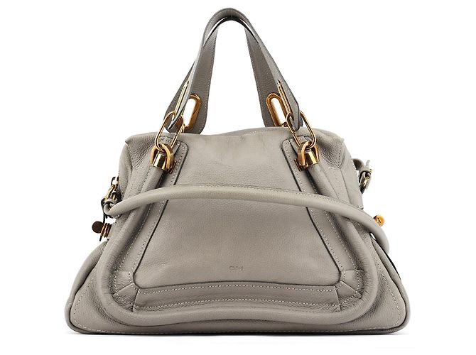 Chloé Bolsa 2-Way Paraty em couro cinza