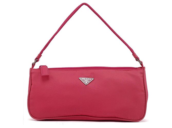Prada Borsa Mini Hobo MV519 Pink Tessuto