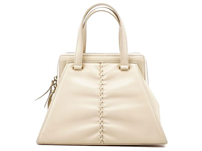Chloé Sac à main en cuir beige