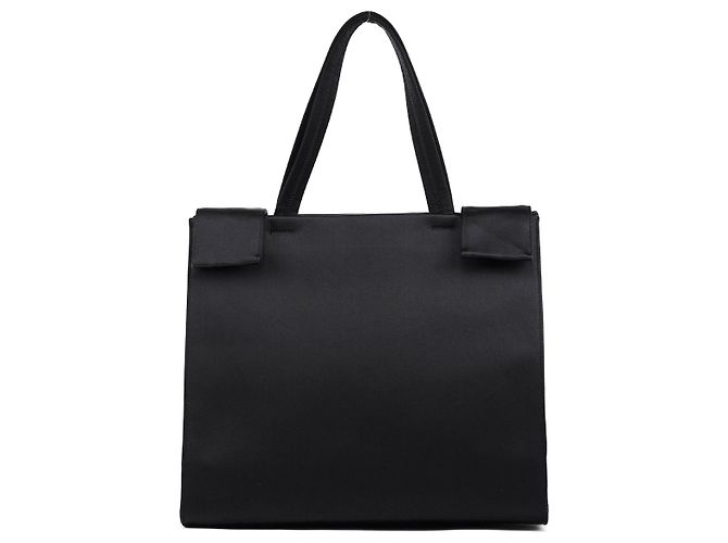 Prada Borsa tote in raso Raso nera
