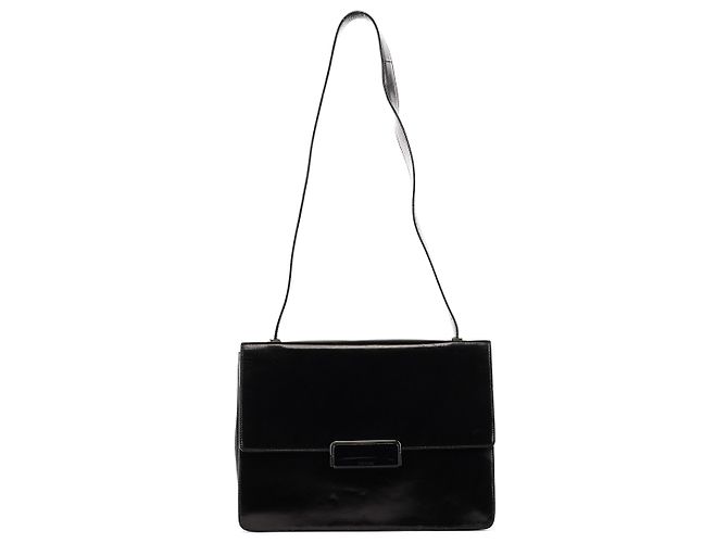 Prada Borsa a tracolla in pelle Vitello nera