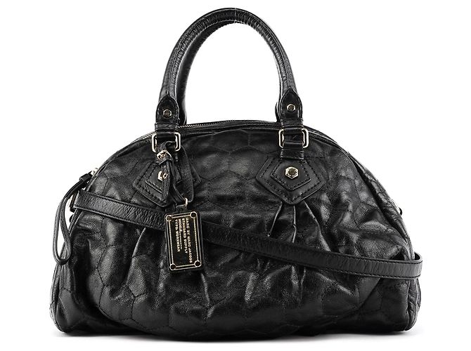 Marc by Marc Jacobs Bolsa 2-Way Classic Q em couro acolchoado preto