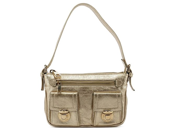 Marc Jacobs Borsa a Spalla Blake in Pelle Metallizzata