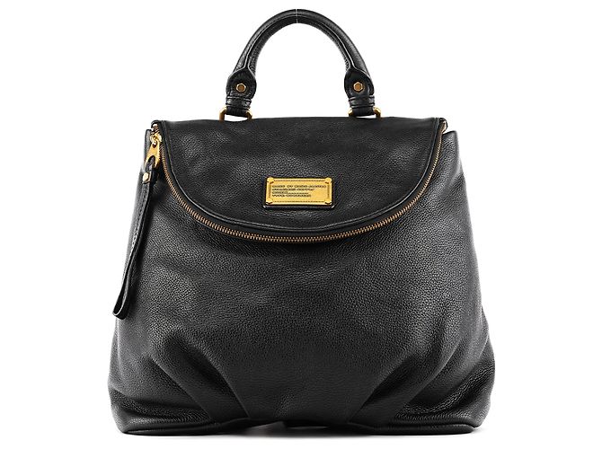 Marc by Marc Jacobs Black Leather Classic Q Mariska Backpack