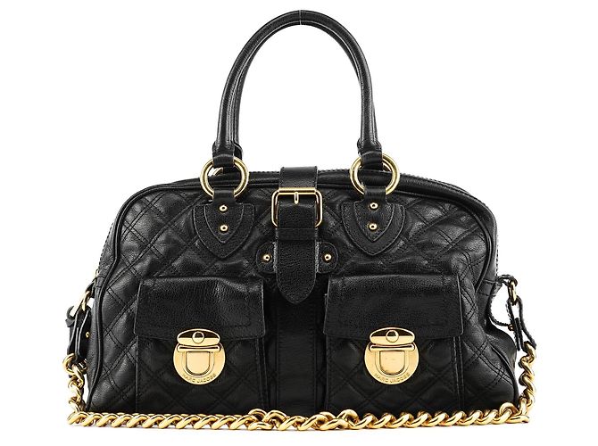 Marc Jacobs mala 2-Way Blake em pele preta