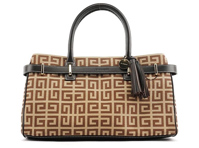 Givenchy Sac cabas monogramme beige et marron