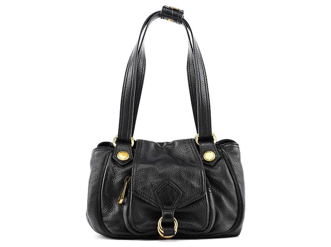 Marc by Marc Jacobs Saco Tote com Bolsos em Pele Preta