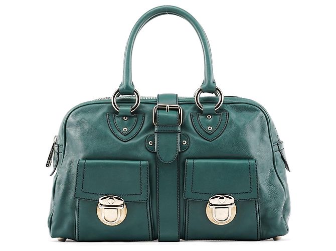 Marc Jacobs Sac cabas Venetia en cuir vert