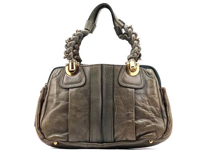 Héloïse Chloé Sac cabas Heloise en cuir gris