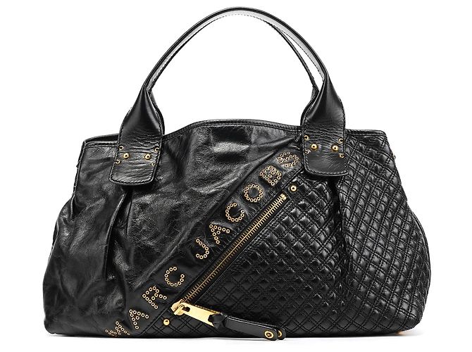 Marc Jacobs Borsa Tote Irina con borchie in pelle nera