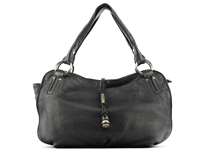 Céline Borsa Hobo Bittersweet in pelle nera