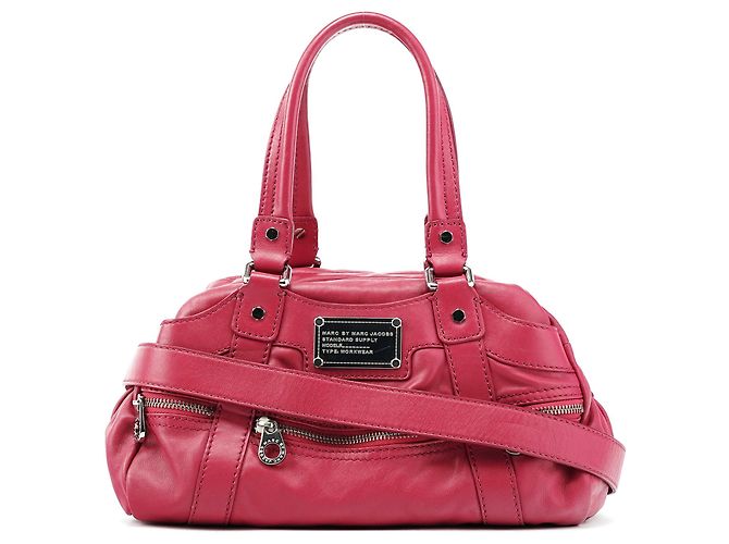 Marc by Marc Jacobs  mala 2-Way de couro rosa com múltiplos bolsos