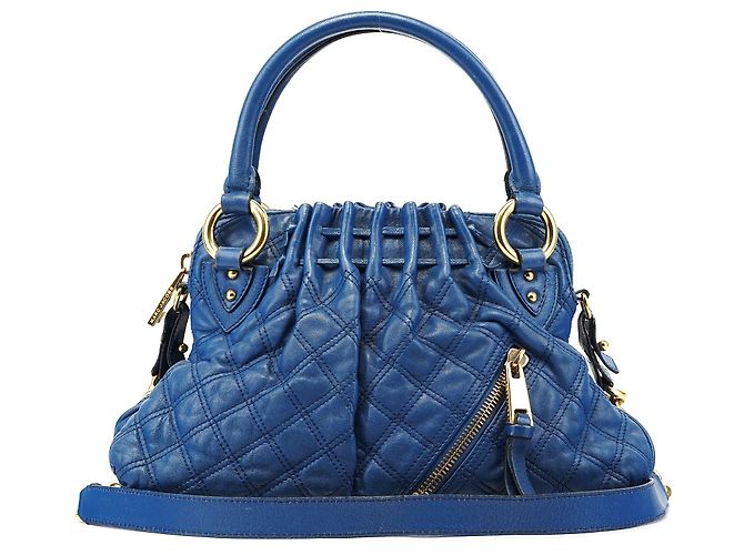 Marc Jacobs Bolsa 2-Way Stam em couro acolchoado azul