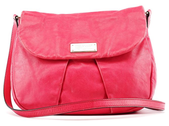 Marc by Marc Jacobs Bolso bandolera Classic Q de piel rosa