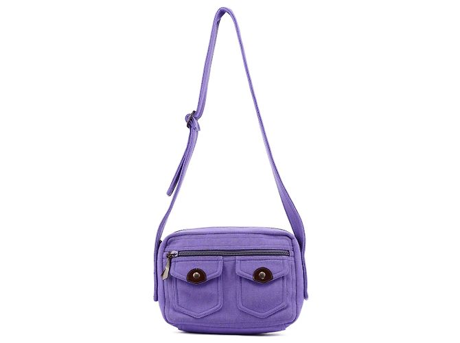 Miu Miu Bolsa de Ombro em Rede Roxa com Bolso