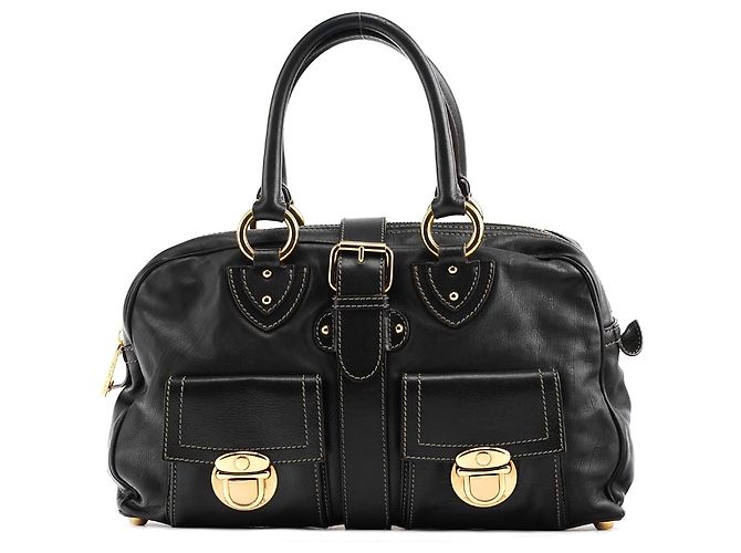 Marc Jacobs Sac cabas Venetia en cuir noir