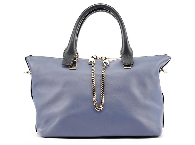 Chloé Sac cabas Bailey en cuir bleu pâle
