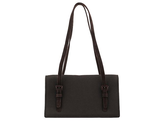 Tote Prada Sac cabas en maille de nylon et daim marron