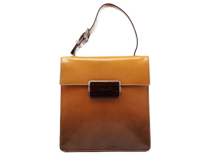 Prada Spazzolato Gradient Gürteltasche Hellbraun