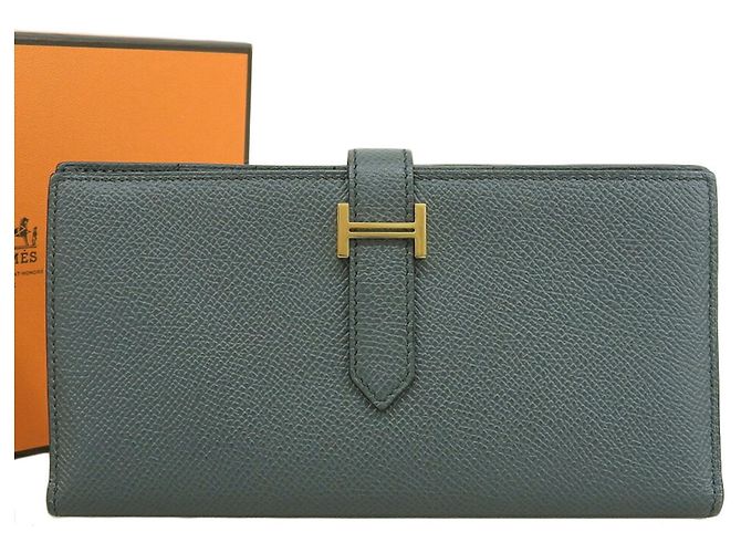 Béarn Hermès Hermes Bearn Soufflé Bi-fold Long Wallet