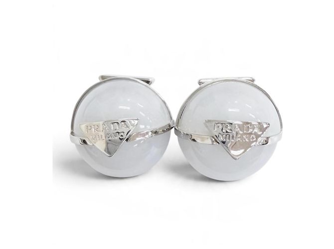 Orecchini Prada 1I0239 Triangle Logo Crystal Ball