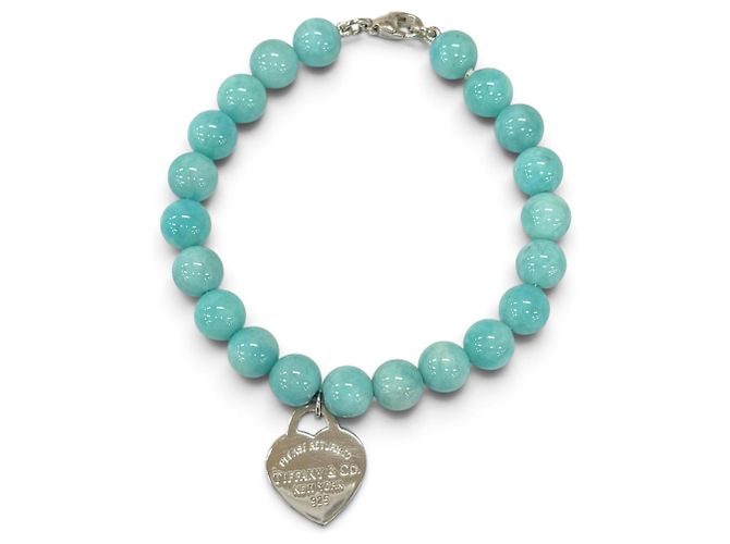 Autre Marque Tiffany & Co. Amazonite 925 Charm-Armband