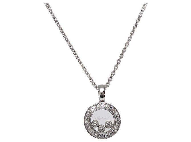 Collar Chopard 750WG Happy Diamonds Icon para mujer