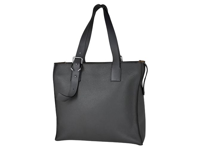 Saco Tote Loewe em pele cinzenta