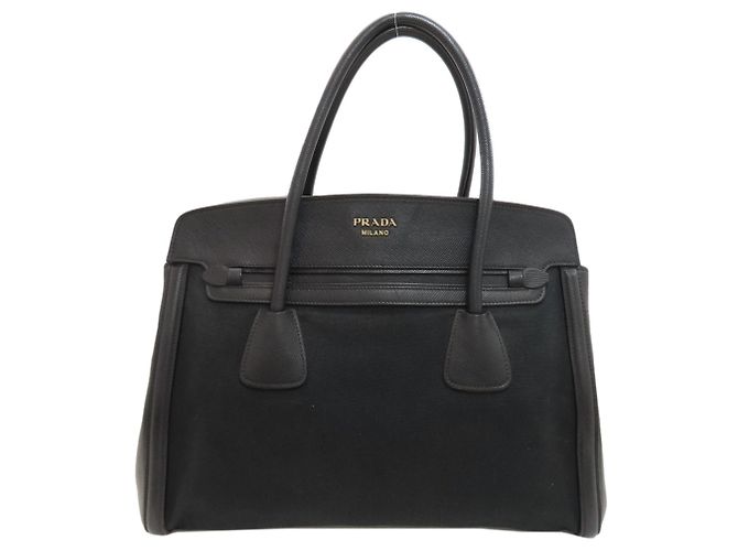 Prada Logo Hardware Tote Bag