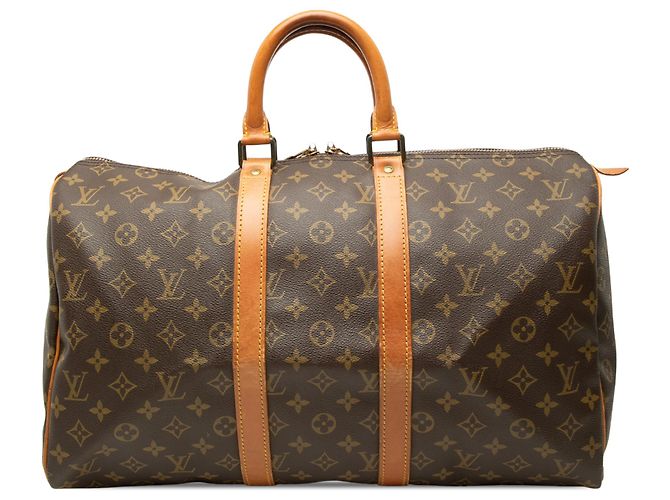 Louis Vuitton Brown Monogram Keepall 45