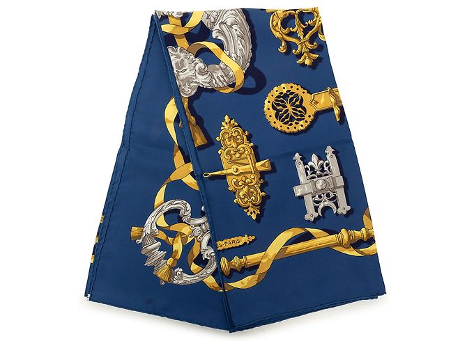 Carré di seta Hermès Blue Ferronnerie 90