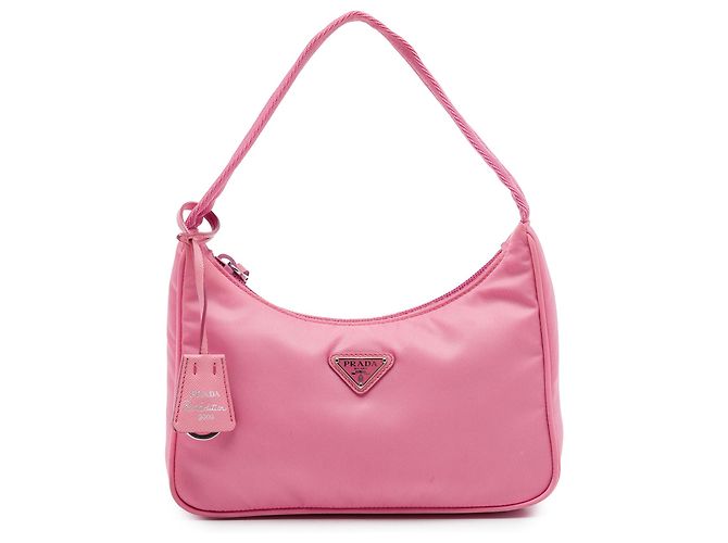 Re-Edition Prada Borsa a spalla Mini Tessuto Re Edition 2000 Rosa