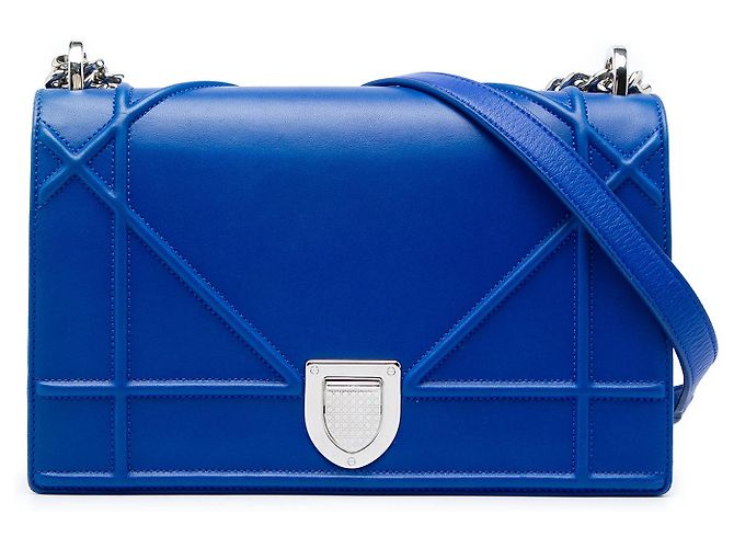 Dior Blue Medium Smooth Calfskin Diorama Flap